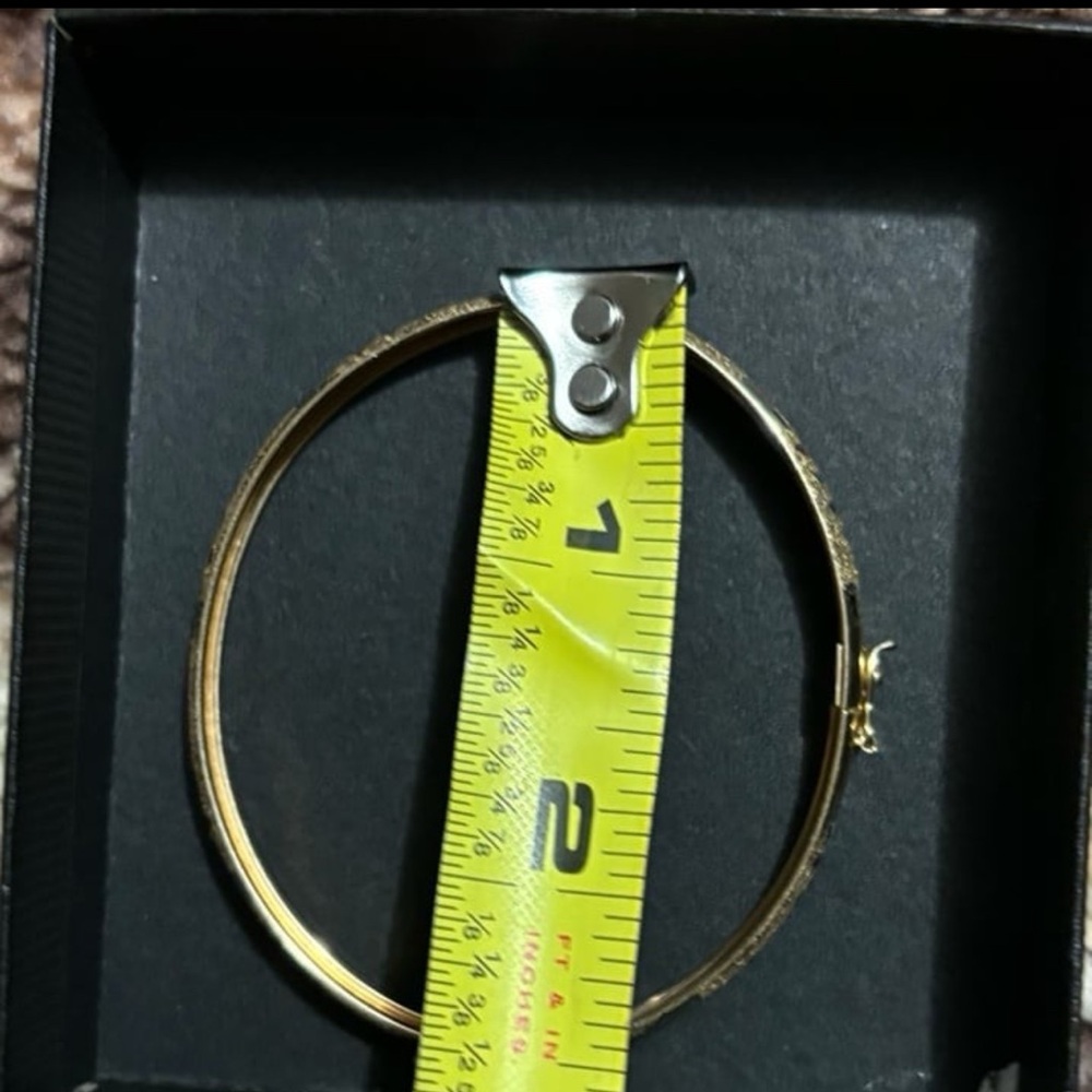 14k gold bracelet with enamel accents - Picture 3 of 5